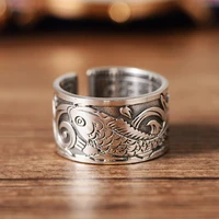 sa silverage open mens silver jewelry wedding rings couples mens open ring silver 999 pure silver jewelry retro thai silver