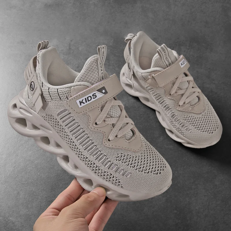 Brand New Kids Hollow Sole Increased Sport Shoes for Child Breathable Mesh Boys Running Shoes Girls Lightweight Tenis Shoes