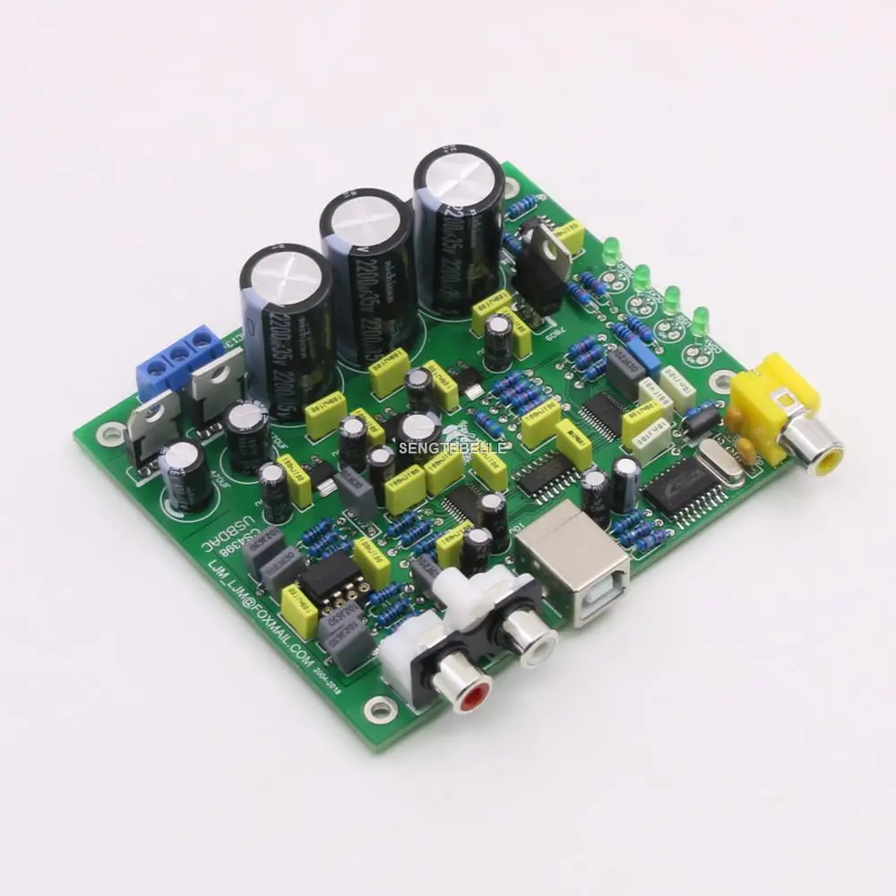 Плата DAC/kit DIY CS8416 + CS4398 плата Hi Fi аудио декодера с поддержкой USB коаксиального