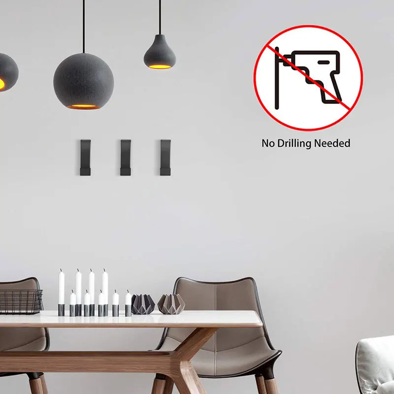 

Creative Bathroom Hook Space Aluminum Coat Kitchen Bedroom Crescent Single Hook Free Punch Strong Viscose Seamless