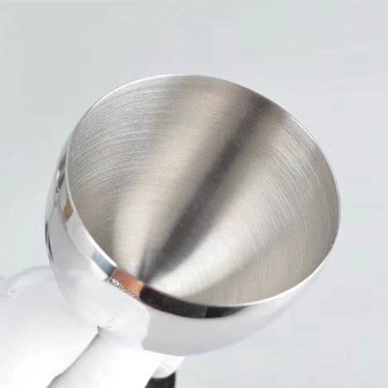 

2PCS/Stainless Steel Wine Glass Stainless Steel Goblet Wine Glass Single 14CM