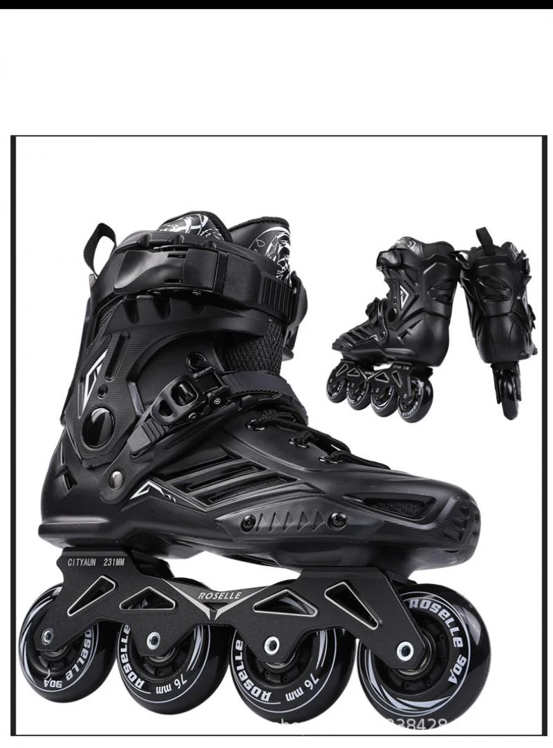 Роликовые коньки ABCE для мужчин и женщин профессиональные с колесами 7 скоростей