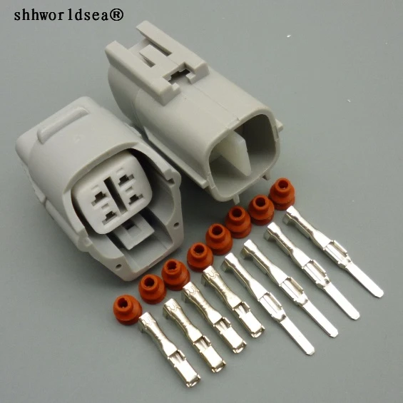 Shhworldsea 4 Pin 90980-10942 Female 090 герметичный скоростной штекер 6189-0126 6188-0066 для фар Carola Corolla