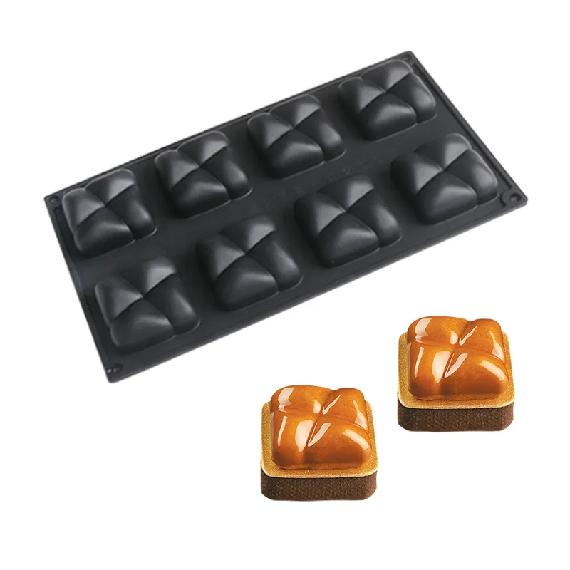 

Silicone Mold 8 Cells Chocolate Mold Fondant Patisserie Candy Bar Mould Cake Mode Decoration Kitchen Baking Accessories