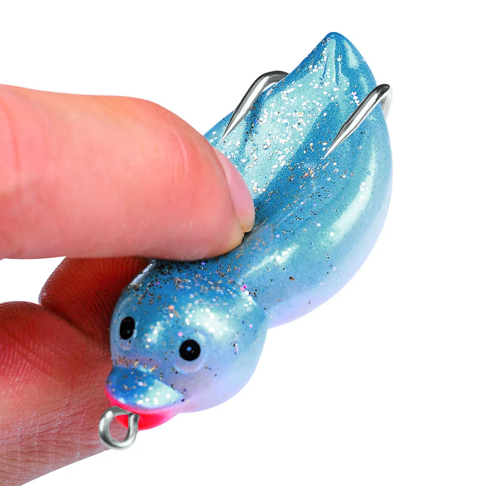 

6.5cm 10.5g Duck Artificial Bait Pike Fishing Tackle Crankbait Floating Soft Lure Shad Wobblers Silicone Fishing Lures