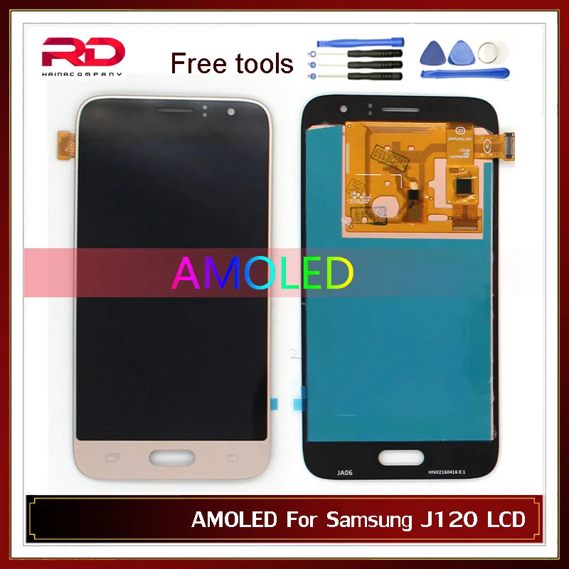 ЖК дисплей AMOLED J120F для Samsung Galaxy J1 2016 J120 J120M J120H J120DS J120G сенсорный экран с цифровым