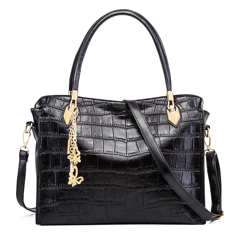 Ceossman модная женская кожаная сумка наклонная с бантом на плечо сумки Дамская