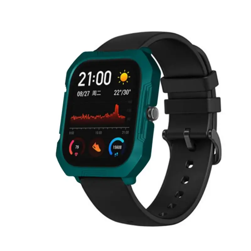 Жесткий защитный чехол из поликарбоната для смарт-часов AMazfit GTS модный однотонный
