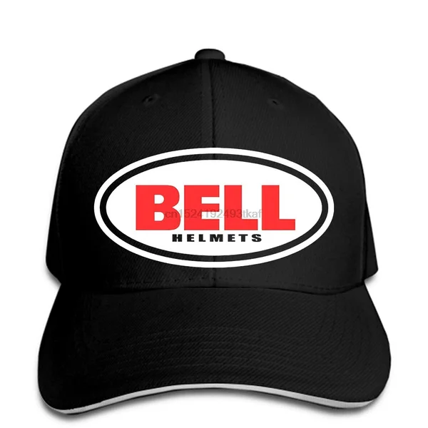 

Baseball Cap New Bell Helmets Logo Men Black White Hat Peaked Cap