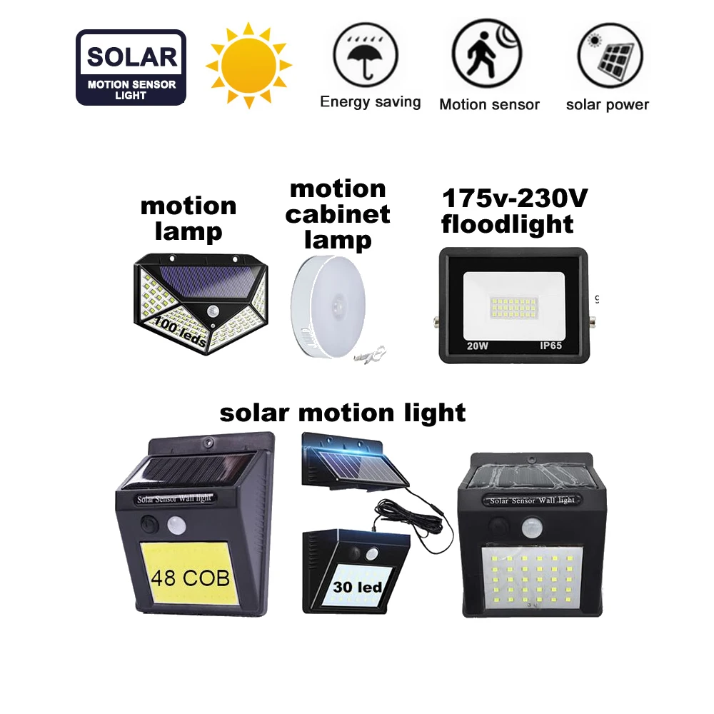 

Solar PIR motion sensor Solar Power Street light Outdoor Garden light wall lamp Waterproof Energy Saving Yard Path Home Garde in