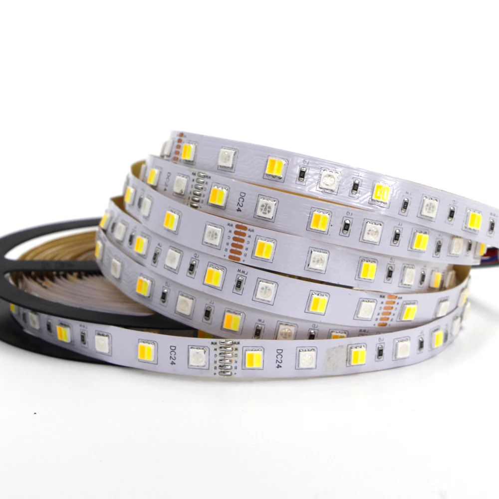 12 В 24 RGB + CCT СВЕТОДИОДНАЯ лента SMD 5050 RGBW RGBWW WWA гибкая светодиодная e изолента