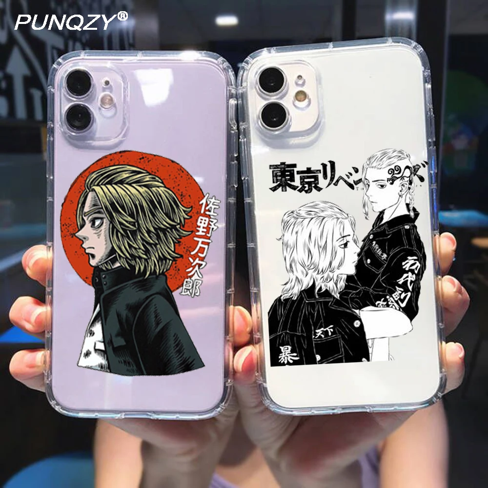 

PUNQZY Tokyo Revengers Manjiro Sano Clear Phone Case For Samsung Galaxy A52 A82 A51 F52 S21 FE A22 5G A72 A32 A12 Soft TPU Cover