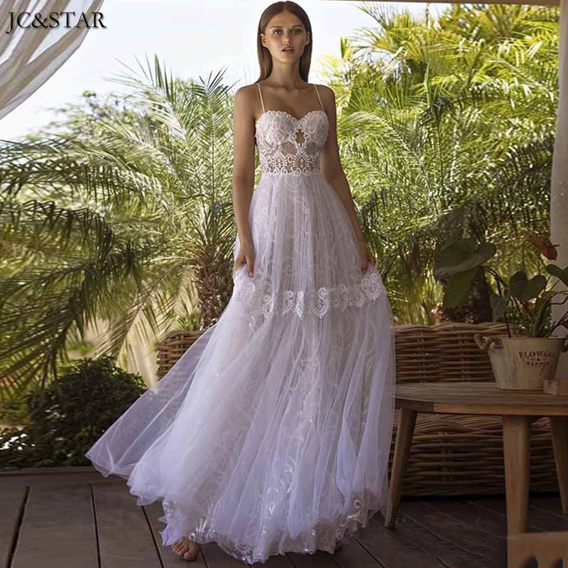 Женское свадебное платье с кружевом белое длинное бусинами и V образным вырезом