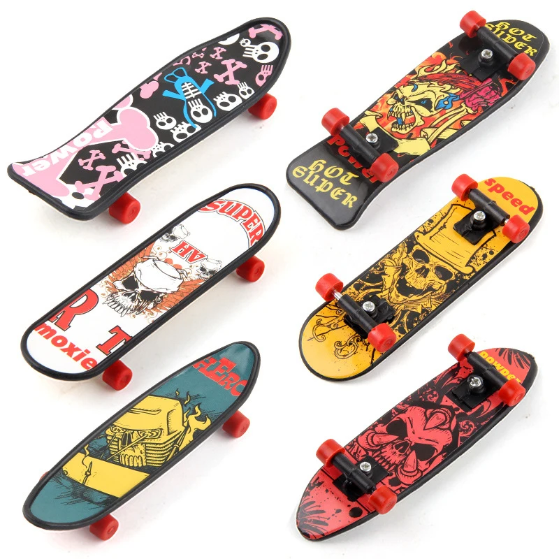 

1pc Colorful Children&adults Finger Skateboard 10cm Finger Creative Decompression Toy Brain Game For Kids Gift Random Pattern