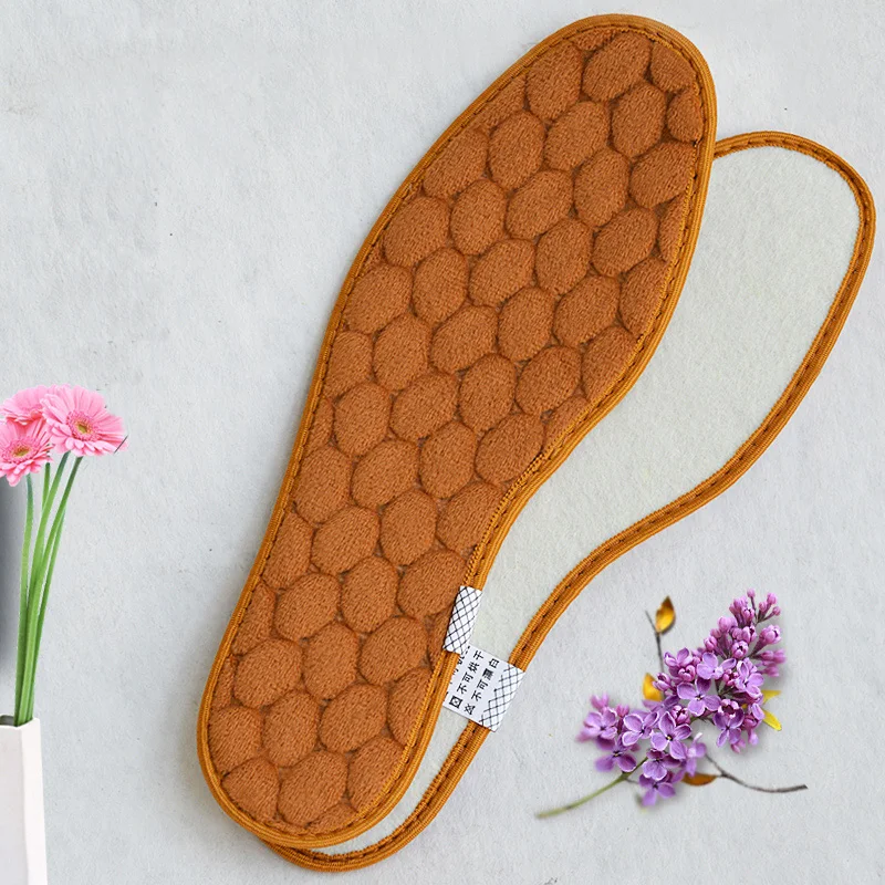 Теплая стелька Подогреваемые кашемировые термостельки Утолщенные мягкие