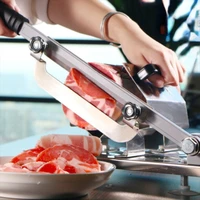 manual handle vegetable slicer holder plastic food commerical manual frozen meat slicer machine adjustable fatiador tools oa50ks