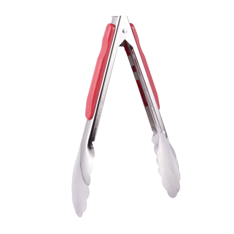 Barbecue BBQ Rotisserie Stainless Steel food tong For Ice Cube Cake Bread Kitchen 22cm |