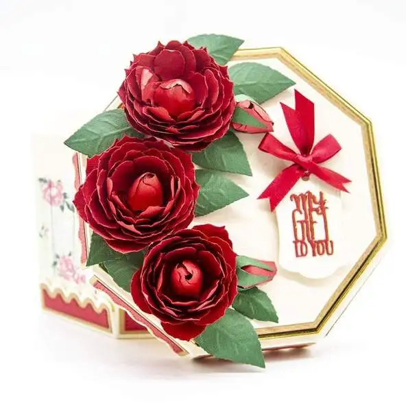 

Perfect petals roses Metal cutting dies cut die mold card Scrapbook paper craft knife mould blade punch stencils