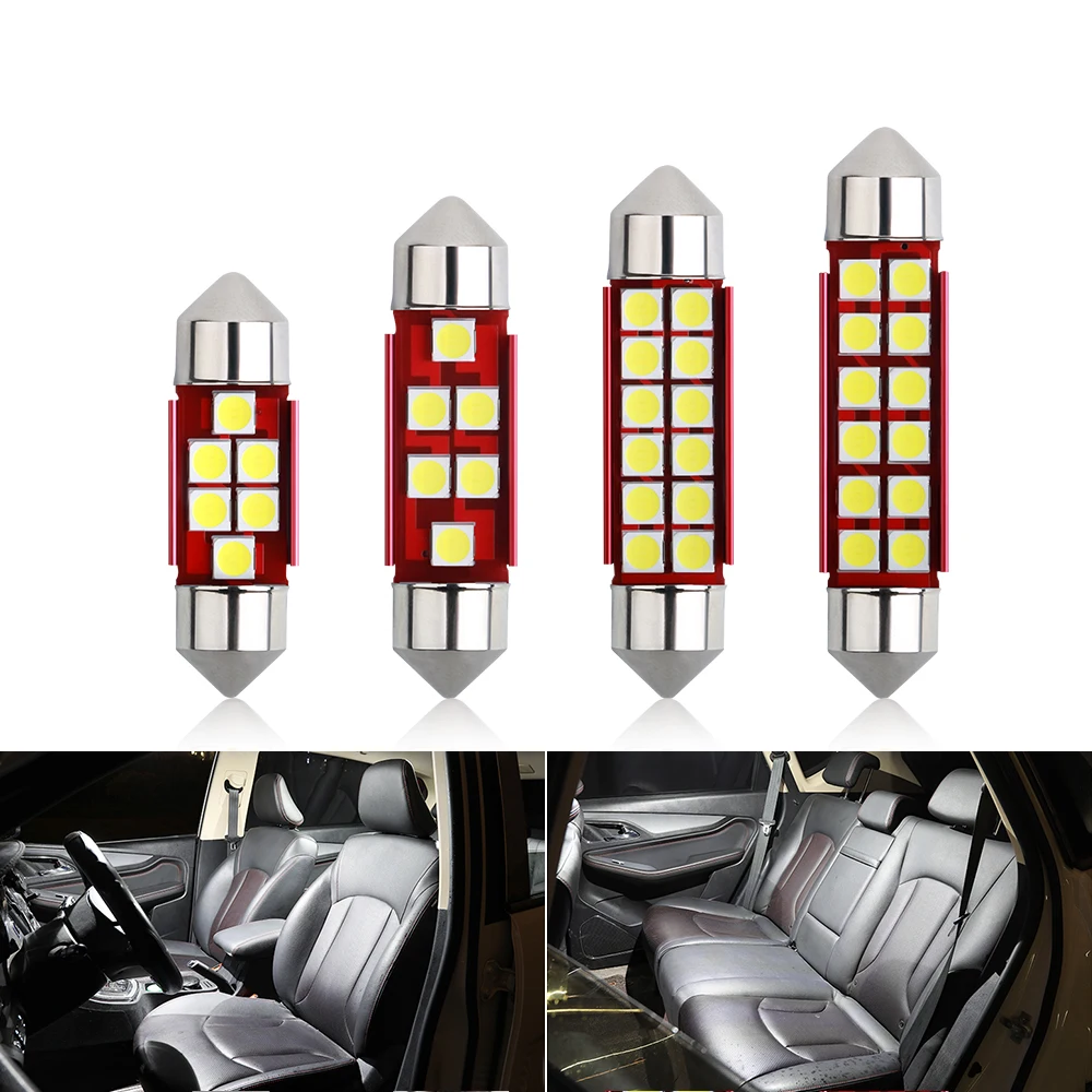 

Гирлянда светодиодная Автомобильная C5W 3030 6SMD, 31/36/39/41 мм, 12 В