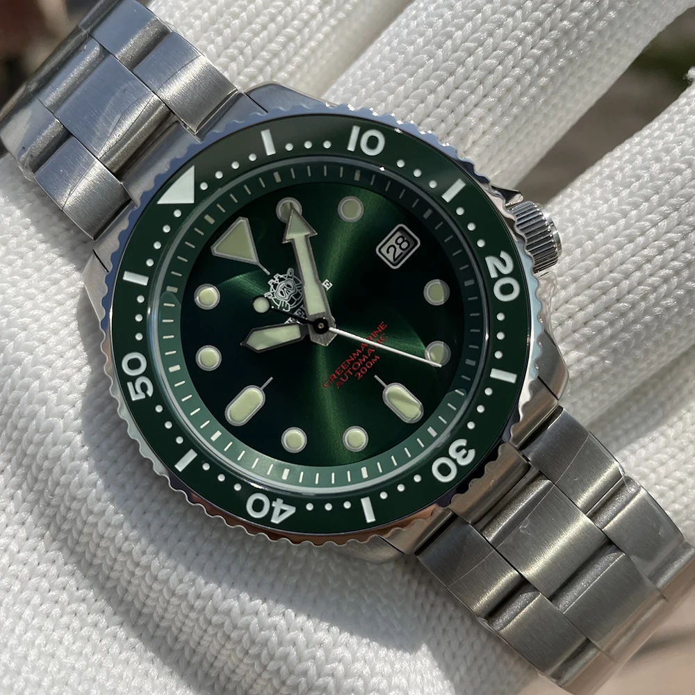 

SD1996 STEELDIVE Logo Mens Dive Watch NH35 Automatic Mechanical Men's Watch Luminous Diver Watch Men Watches with Ceramic Bezel