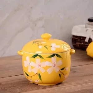 Керамическая кастрюля для супа керамическая плита кухонный горшок Горячая кастрюля кастрюли и сковородки набор Hogar Cocina кухонная посуда плита - Цвет: 1000ML