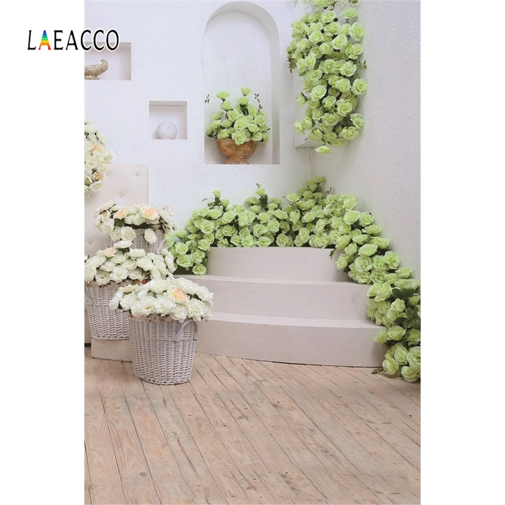 Laeacco детский фон для фотосъемки на день рождения с изображением цветов растений в