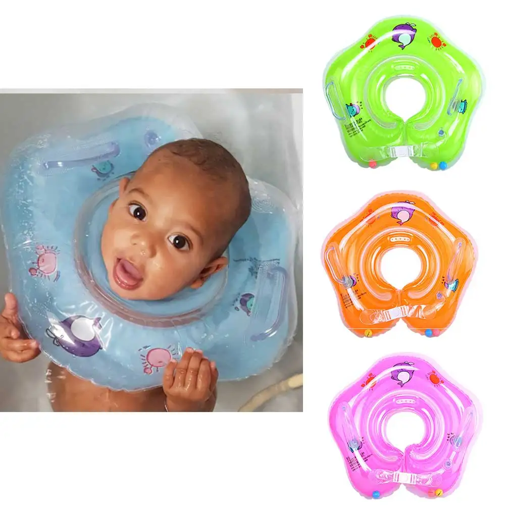 Baby Neck Ring Accessories Inflatable Swimming Children's Float Safety Infant Bathing Circle Pool Buoy | Мать и ребенок