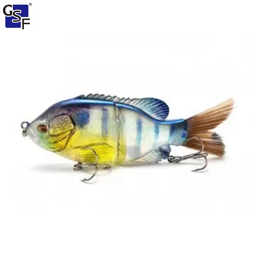 

3D Fishing Lure Jointed Lures Hard Bait Sinking Lure Swimbait Brush Tail Bass Crankbaits Minnow Artificial Bait Bass Pike Tackle