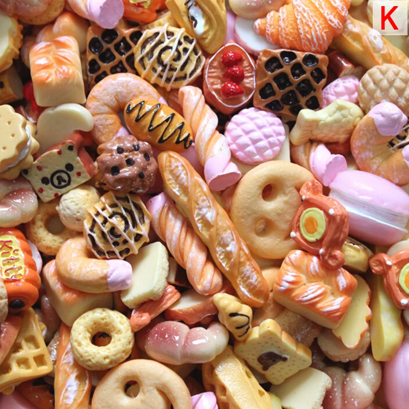1PCS Микс кавайная еда, милые единороги, резиновые кабошоны из смолы для чехол для телефона Deco, скрапбукинг, DIY Lucky Bag - Цвет: 1PCS