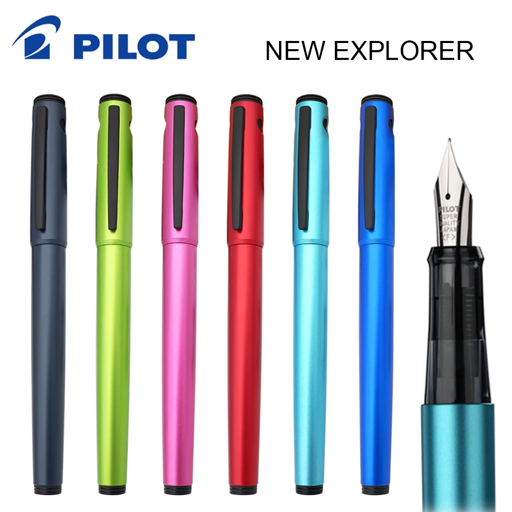 

1Pcs PILOT EXPLORER Fountain Pen Business Adult Gift Signature Student Calligraphy Stainless Steel Nib F/M FPEX1 Stationery