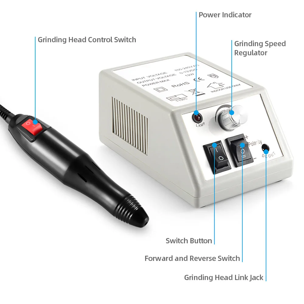 Маникюрный набор из 10 предметов гель-лаков для ногтей с машинкой маникюра 120 Вт УФ