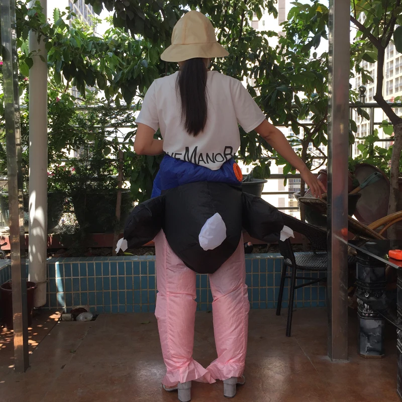 Бесплатная доставка надувной костюм страуса для взрослых нарядное платье на