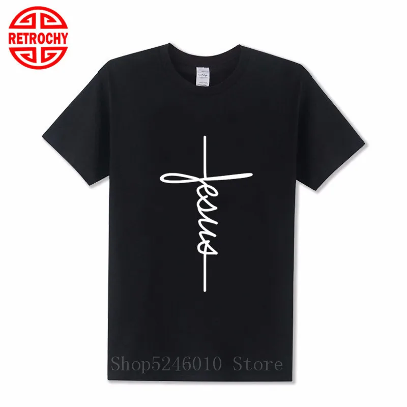 Футболка мужская с изображением Иисуса и христианского креста топ надписью Real Man