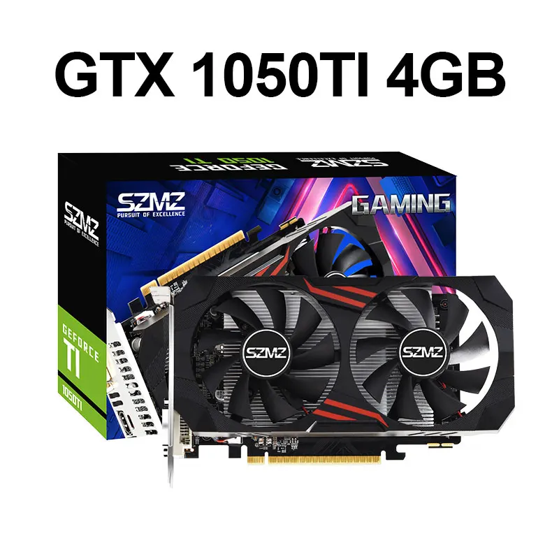 SZMZ оригинальная графическая карта GTX 1050 TI 4 Гб 960 бит GDDR5 NVIDIA Geforce Non GXT 1060 1650 750 Ti GPU |