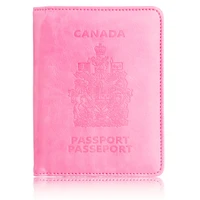 trassory rfid blocking canada passport cover bag leather fashion travel passport holder case wallet for men women