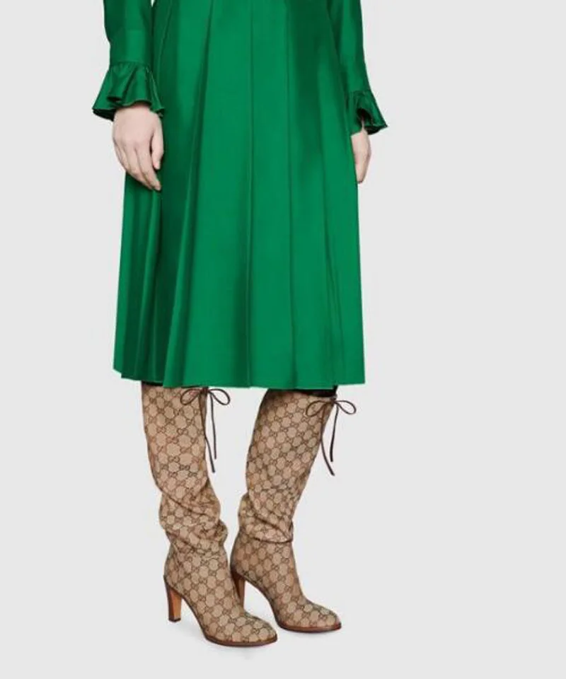 Новинка фирменный дизайн женские сапоги до бедра на квадратном каблуке Сапоги