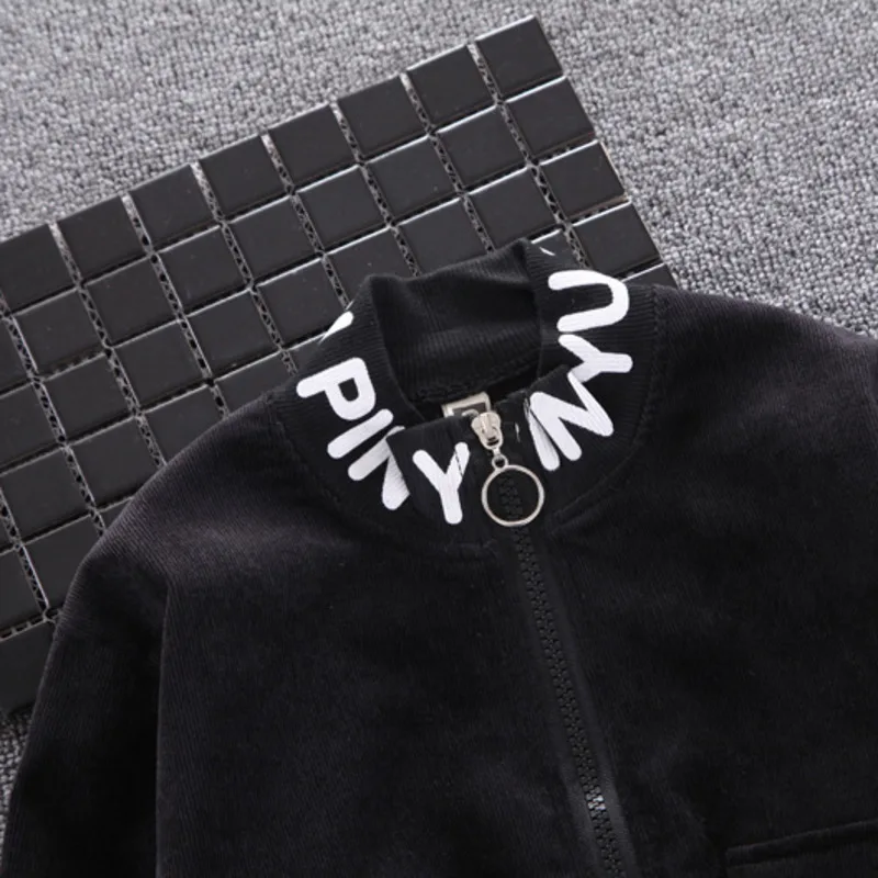 

Kids Fashion Casual Costume New Spring Autumn Baby Boys Girls Jacket Pants 2Pcs/sets Children Clothes Infant Cotton Tracksuit