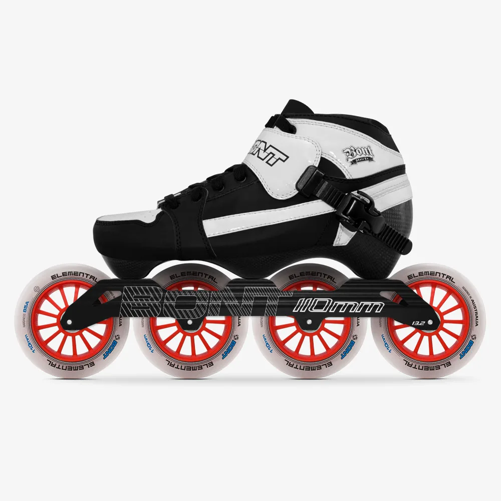 

100% Оригинальные роликовые коньки Bont следующие 3PT Speed, с рамой из углеродного волокна, S-frame, 110 мм, элементные колеса, патины для катания на конь...