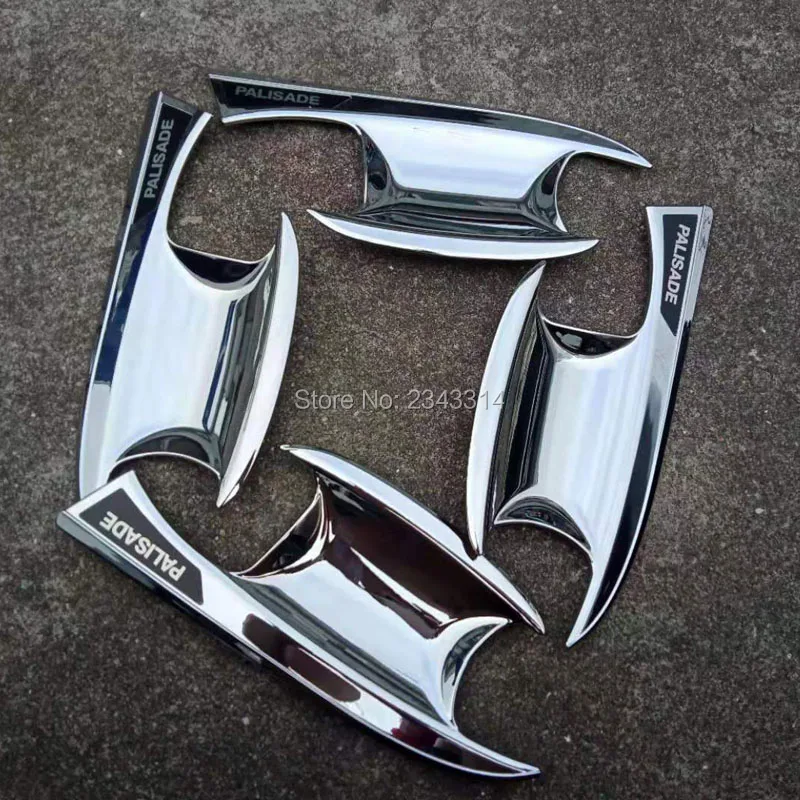 Для hyundai Palisade ABS дверная ручка Чаша боковая дверная чаша декоративная полоса внешний вид аксессуары для стайлинга автомобилей