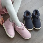 Зимние ботинки, плюшевые теплые ботинки, Мужская зимняя обувь, ветрозащитные легкие пуховые ботинки, женские зимние ботинки