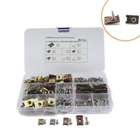 170pcsset spire clips u nuts fasteners flange self tapping screws parts assortment kit rust resistance for car motorcycles