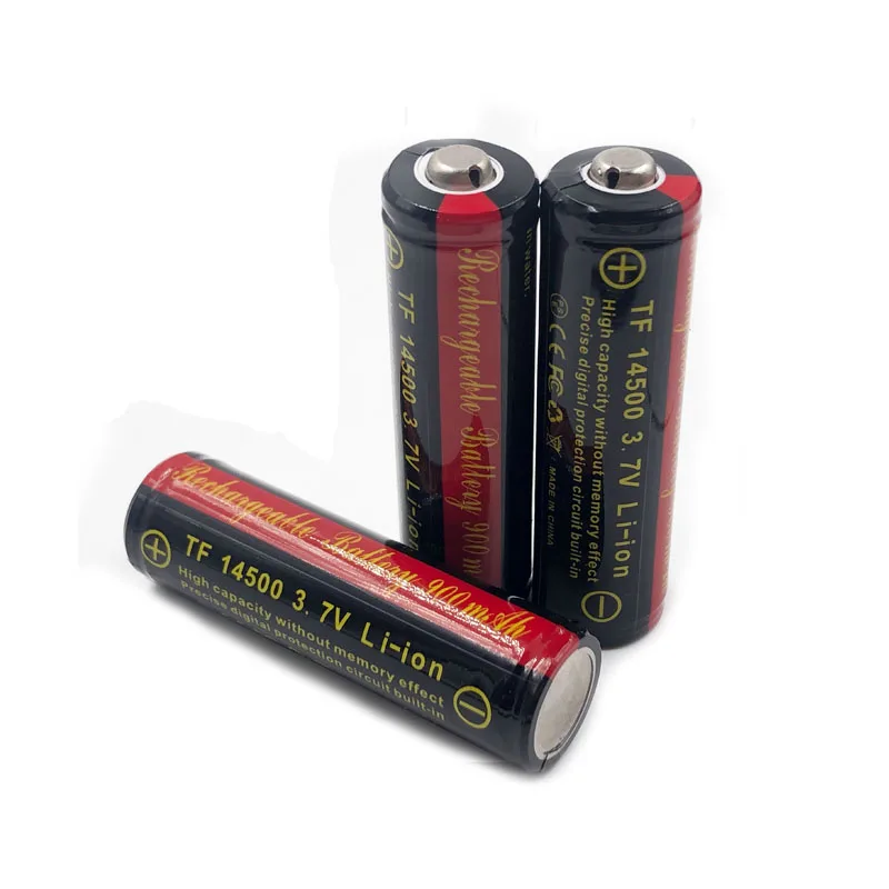 

TrustFire AA 14500 3.7V 900mAh Colorful Battery Rechargeable Lithium Batteries Cell with PCB Protection Board For Flashlights