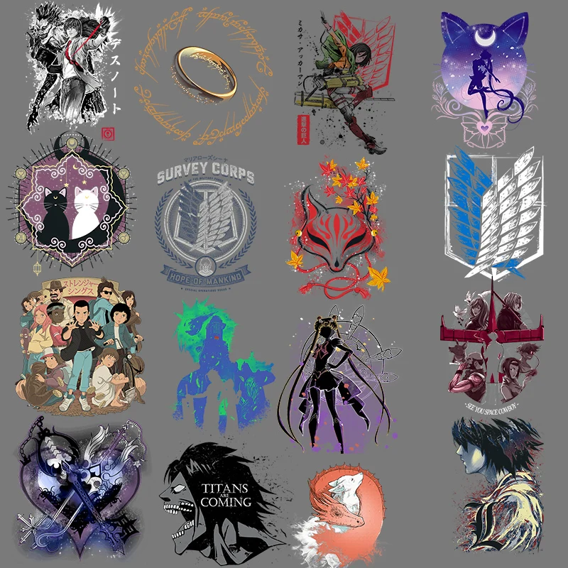 Термонаклейка с утюгом на одежду Эрена из аниме атака Титанов аппликация в виде