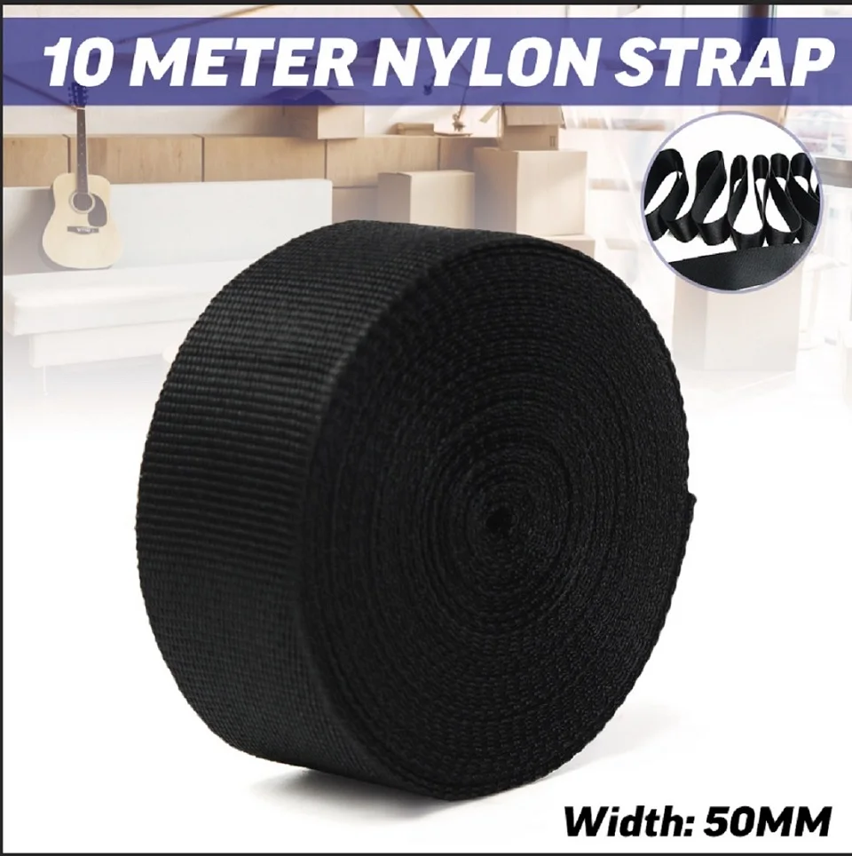 Черная нейлоновая лента для завязывания ленты 1 2 см/5 см 10 м швейная ткань сделай