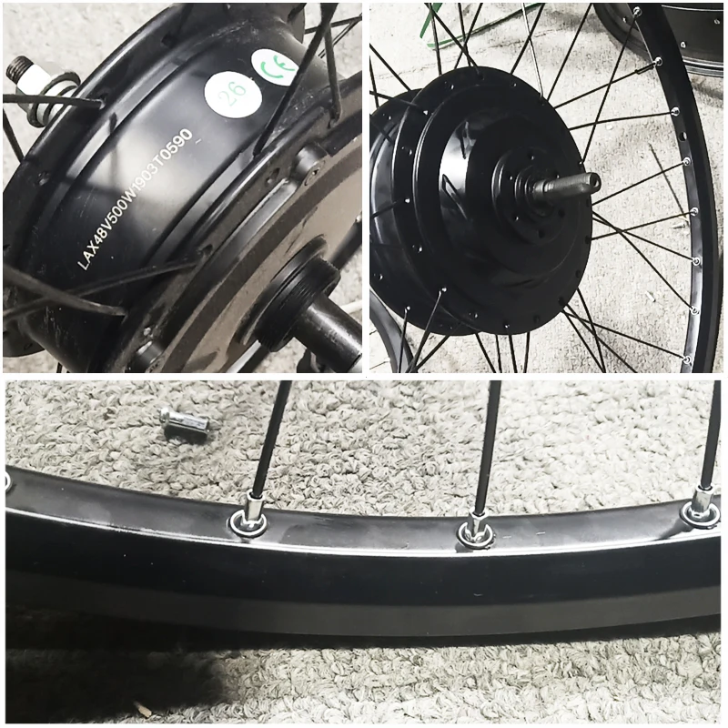 Preise Elektrische Fahrrad Conversion Kit 36V 350W Mountainbike Rad Motor Hinten Für 20*4,0 Inch Ebike Elektrische Fahrrad Accessori