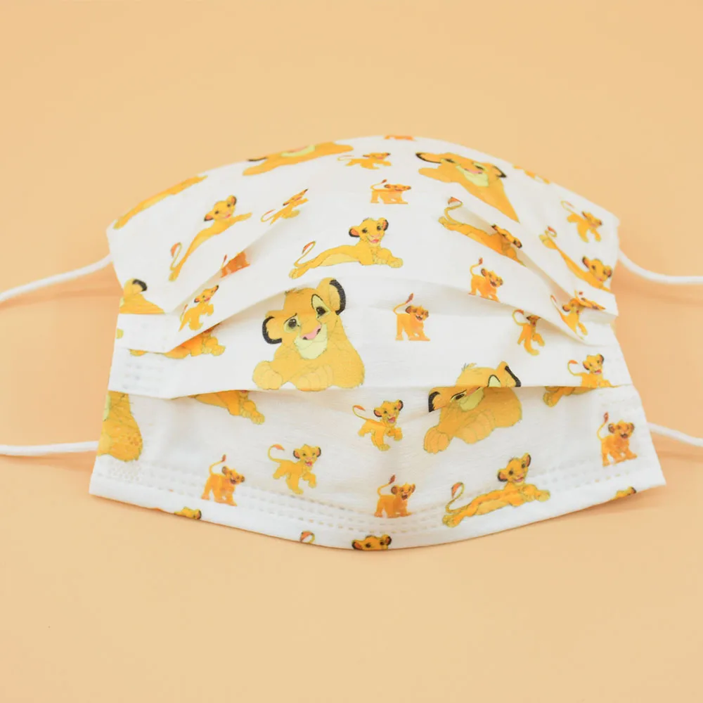 

10/50/100PCS Disposable Masks 3-layer Filter Breathable Gauze Cartoon Children's Masks With A Variety Of Colors And Novel Pa