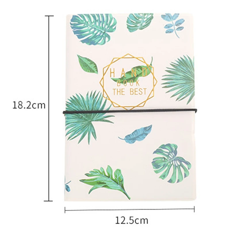 Fashion Simple Notebook Strap Notepad Kawaii Square Grid Blank Page Magazine Student Daily Plan Gift