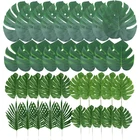 Искусственные листья монстеры, пластиковые листья тропической пальмы