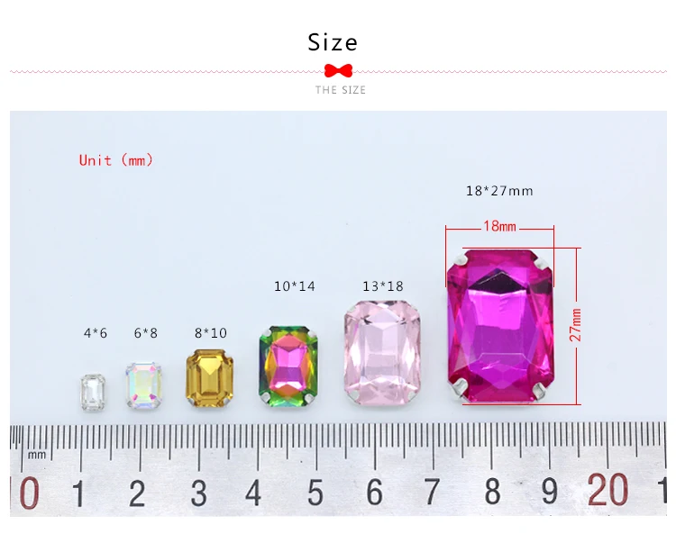 Универсальные Восьмиугольные стразы из хрустального стекла Стразы для шитья