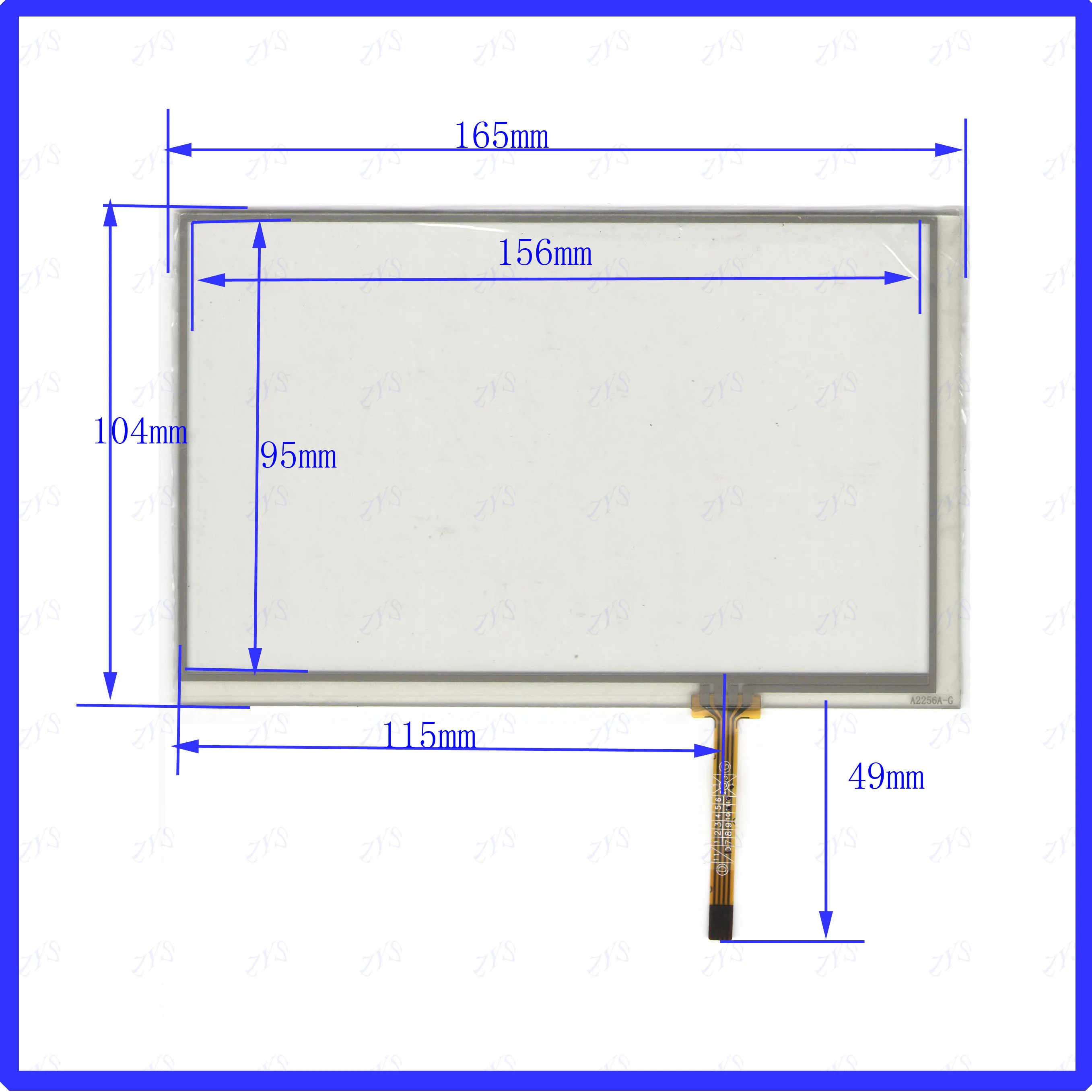 ZhiYuSun KDT-5789 7inch 4Wire Resistive TouchScreen Panel Digitizer this is compatible KDT5789